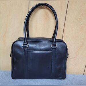 Talbots Black Leather Shoulder Bag